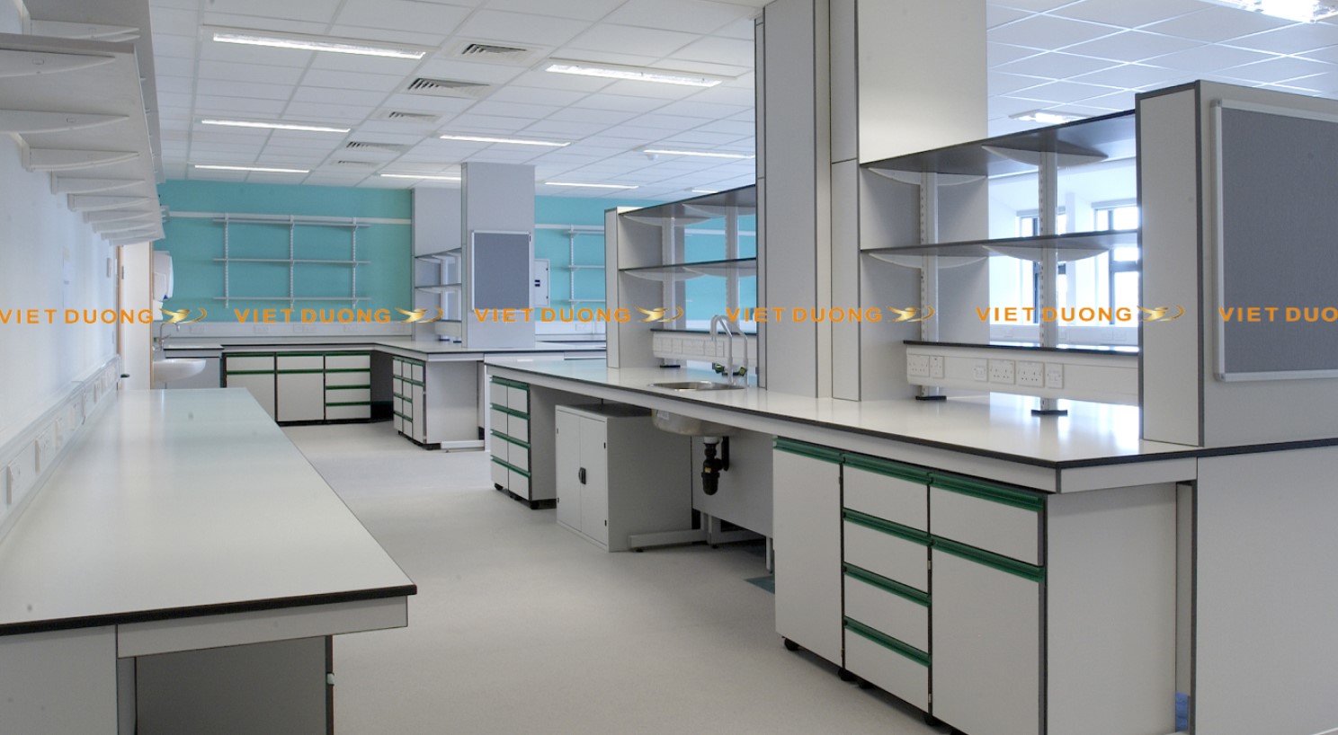 Bàn ghế phòng thí nghiệm Lab Workbench Workstation đạt tiêu chuẩn phòng lab ISO